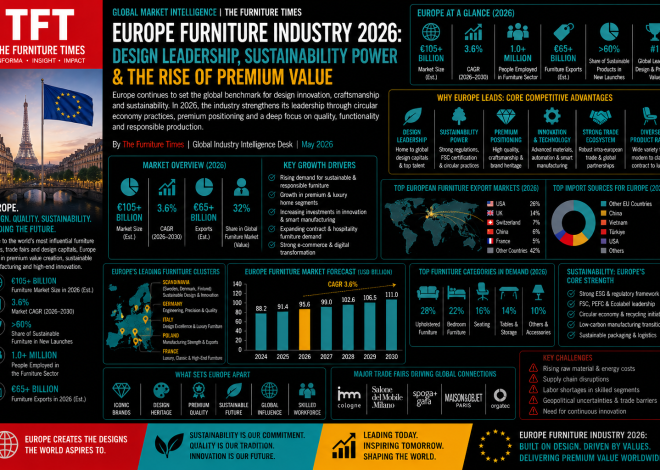 Europe Furniture Industry 2026: Design Leadership, Sustainability Power & the Rise of Premium Value