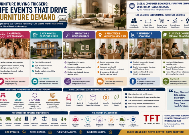 Furniture Buying Triggers: Marriage, New Homes, Renovation, Relocation, Retirement and Lifestyle Changes