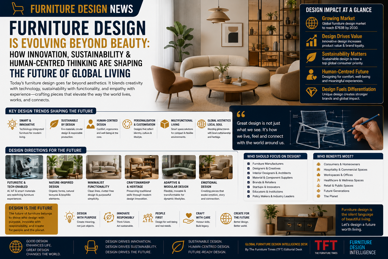 Furniture Design Is Evolving Beyond Beauty: How Innovation, Sustainability & Human-Centred Thinking Are Shaping the Future of Global Living