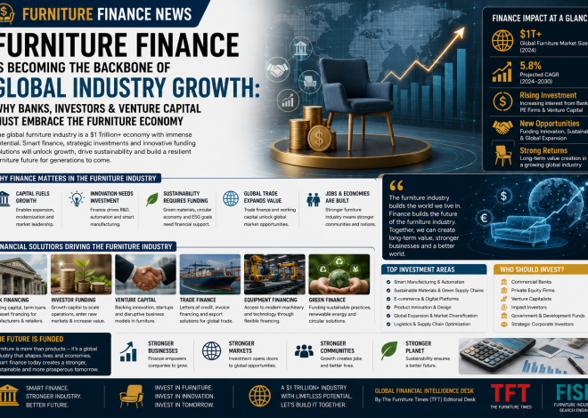 Furniture Finance Is Becoming the Backbone of Global Industry Growth: Why Banks, Investors & Venture Capital Must Embrace the Furniture Economy
