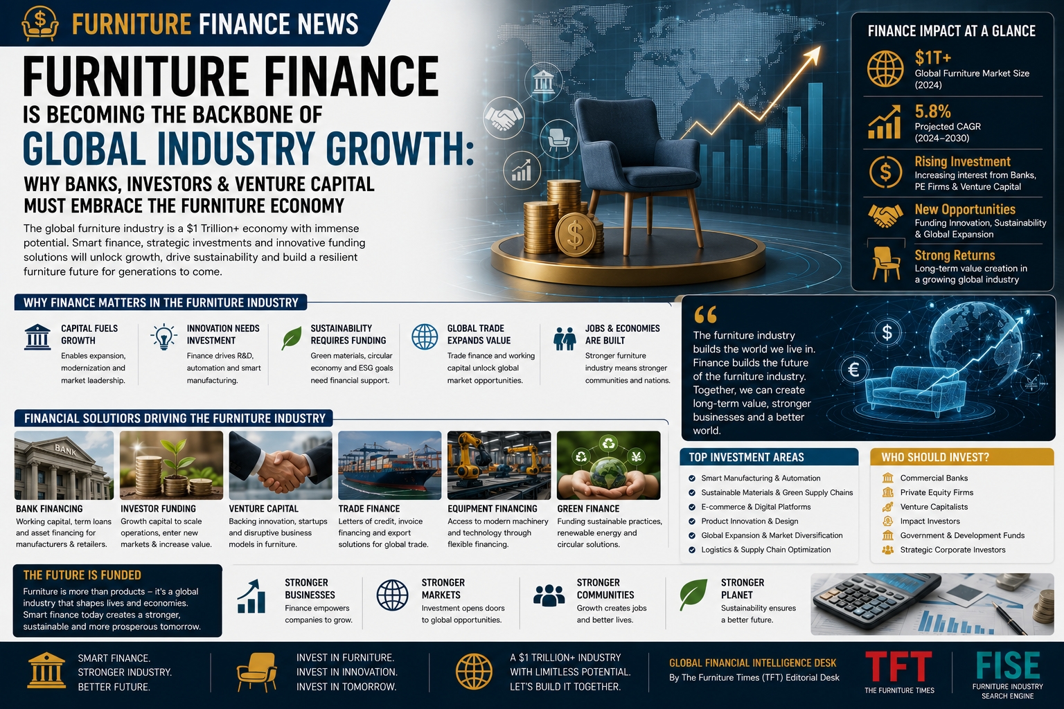 Furniture Finance Is Becoming the Backbone of Global Industry Growth: Why Banks, Investors & Venture Capital Must Embrace the Furniture Economy