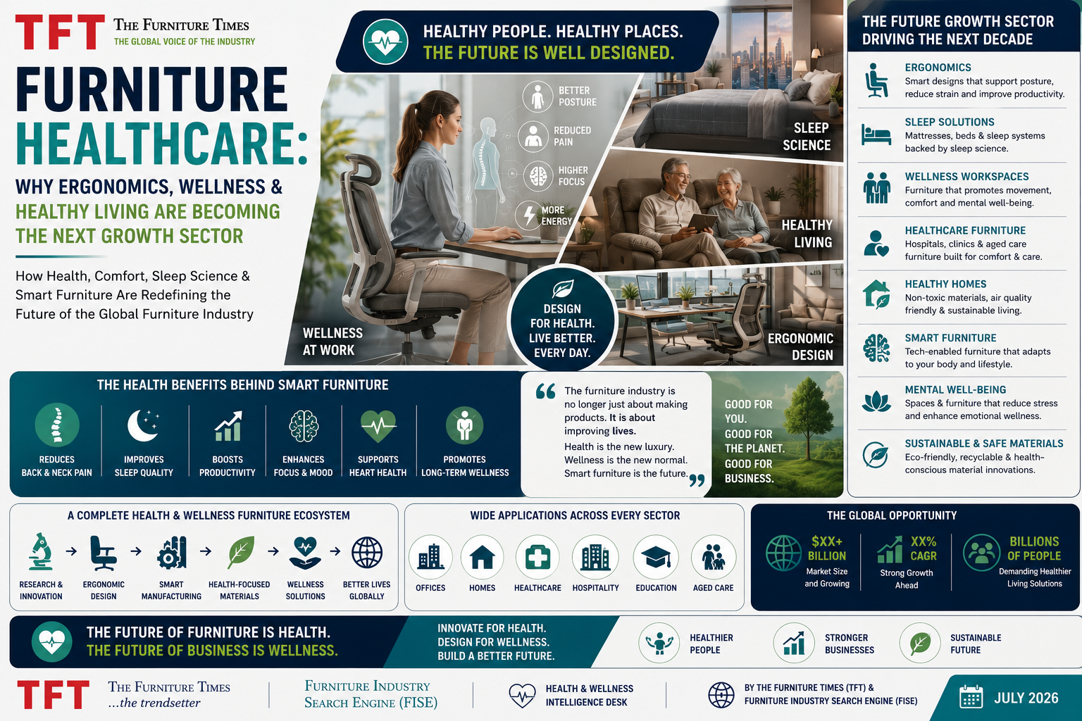 Furniture Healthcare: Why Ergonomics, Wellness & Healthy Living Are Becoming the Next Growth Sector