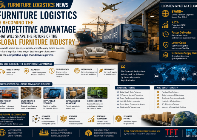 Furniture Logistics Is Becoming the Competitive Advantage That Will Shape the Future of the Global Furniture Industry