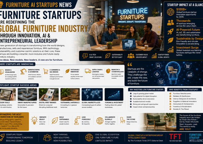 Furniture Startups Are Redefining the Global Furniture Industry Through Innovation, AI & Entrepreneurial Leadership