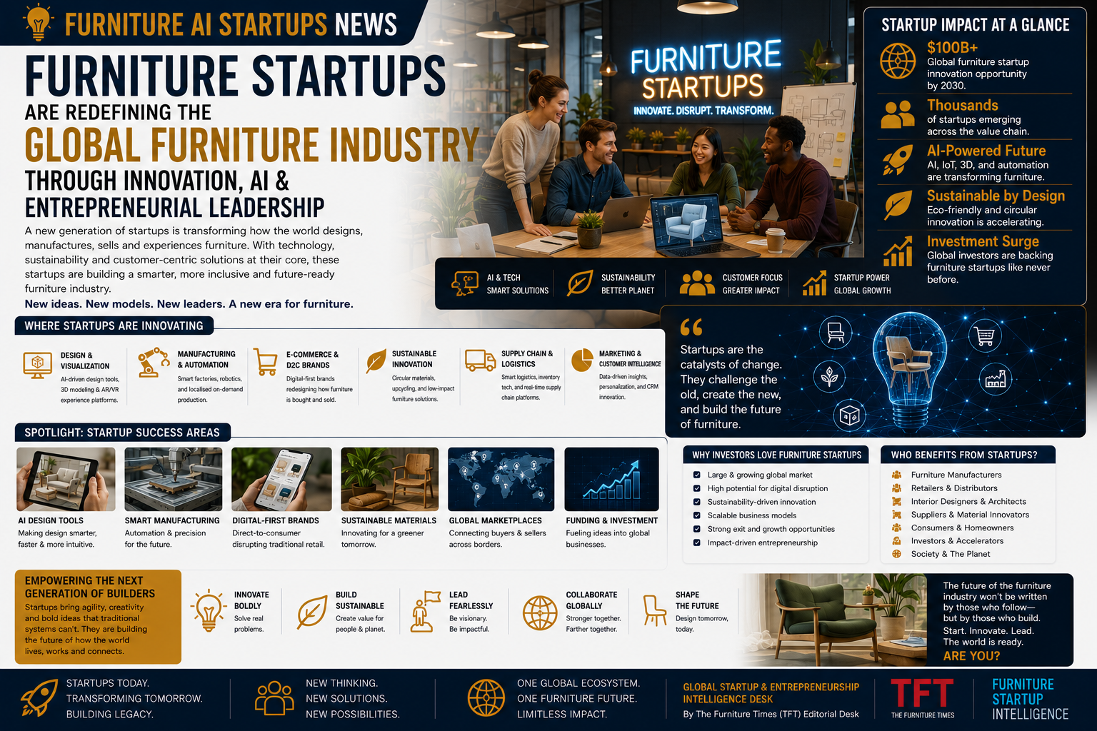 Furniture Startups Are Redefining the Global Furniture Industry Through Innovation, AI & Entrepreneurial Leadership