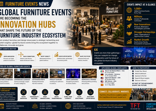 Global Furniture Events Are Becoming the Innovation Hubs That Shape the Future of the Furniture Industry Ecosystem