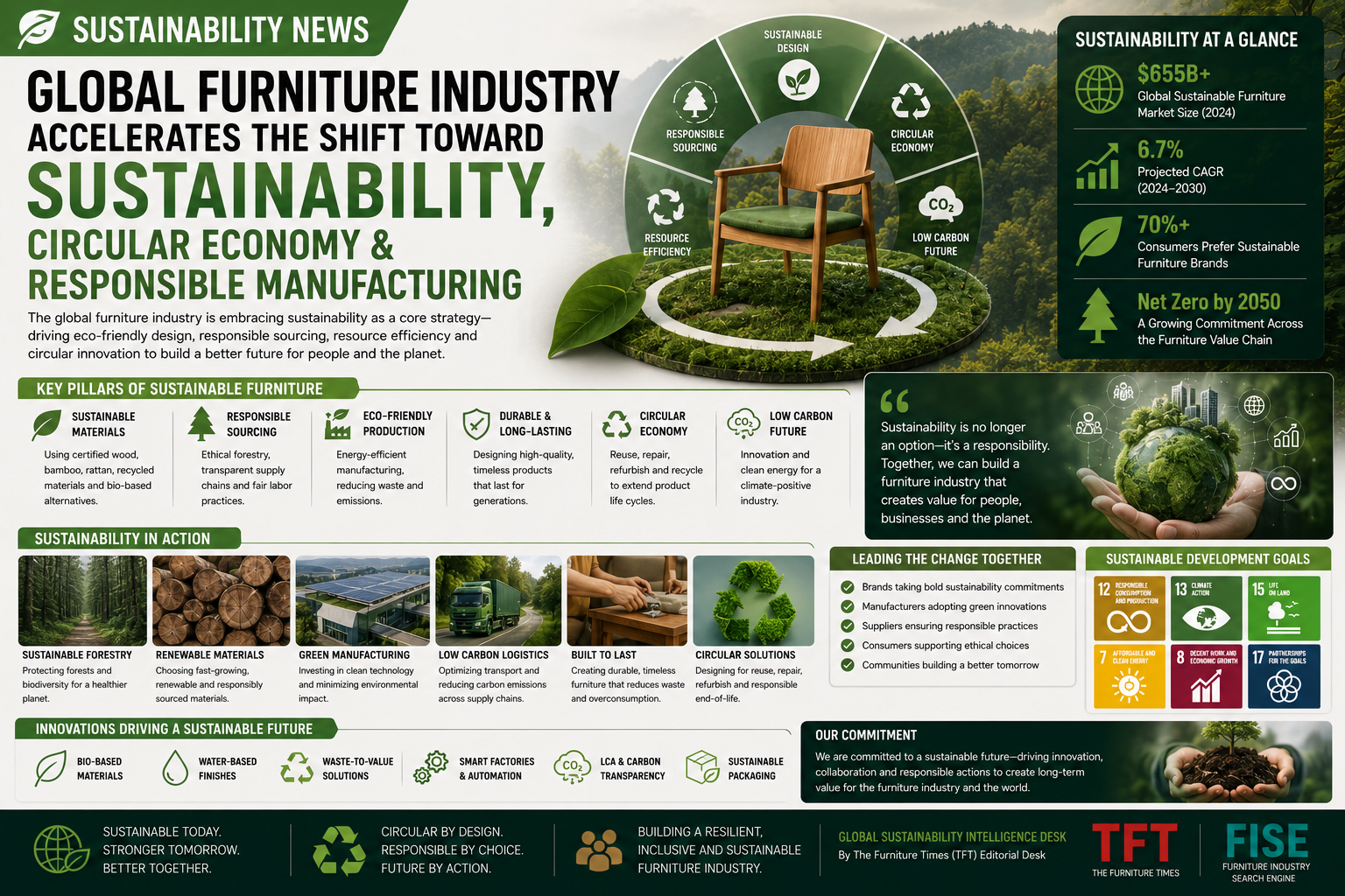 Global Furniture Industry Accelerates the Shift Toward Sustainability, Circular Economy & Responsible Manufacturing