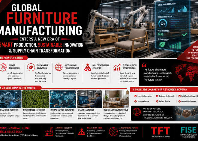 Global Furniture Manufacturing Enters a New Era of Smart Production, Sustainable Innovation & Supply Chain Transformation