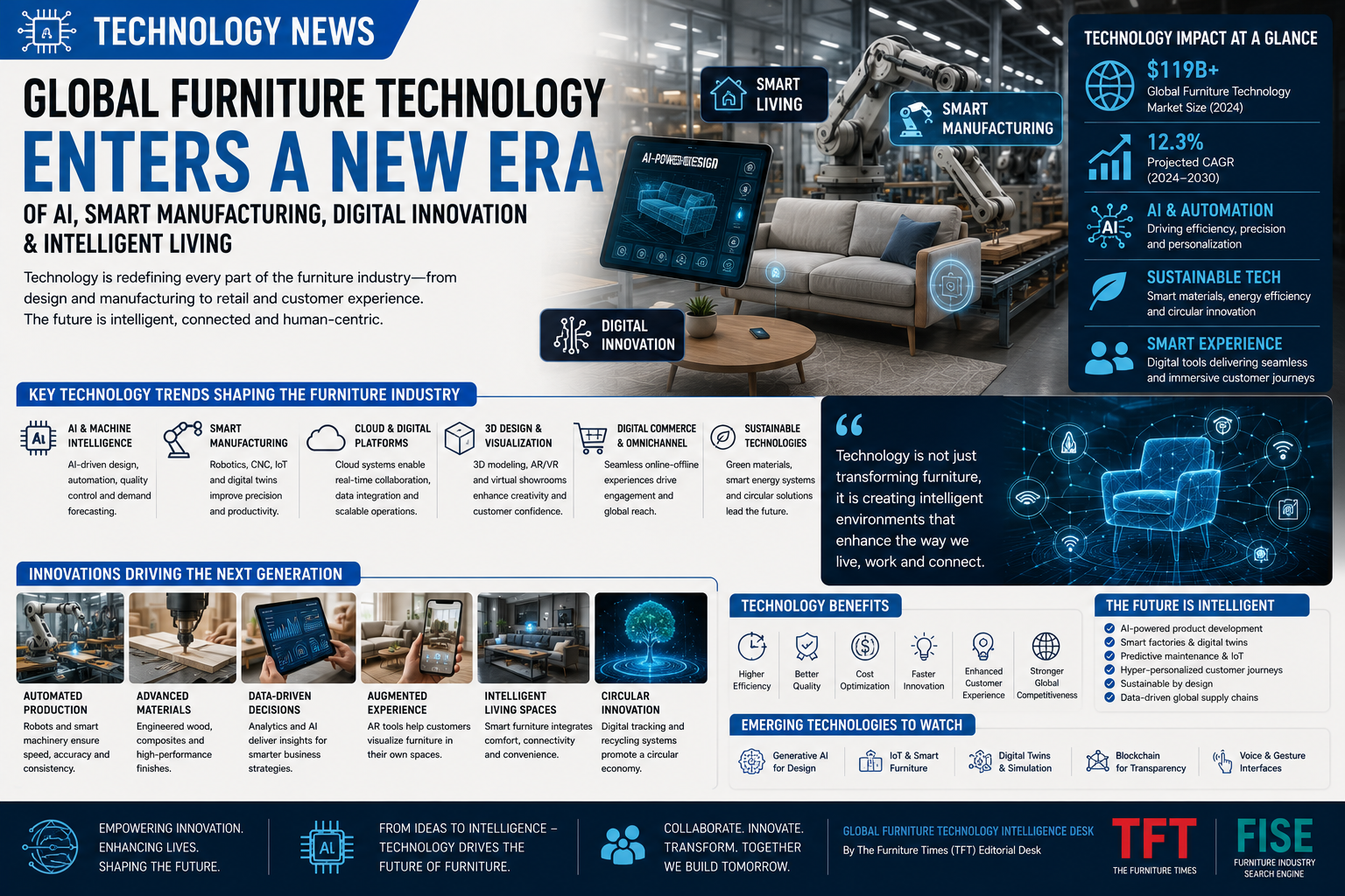 Global Furniture Technology Enters a New Era of AI, Smart Manufacturing, Digital Innovation & Intelligent Living