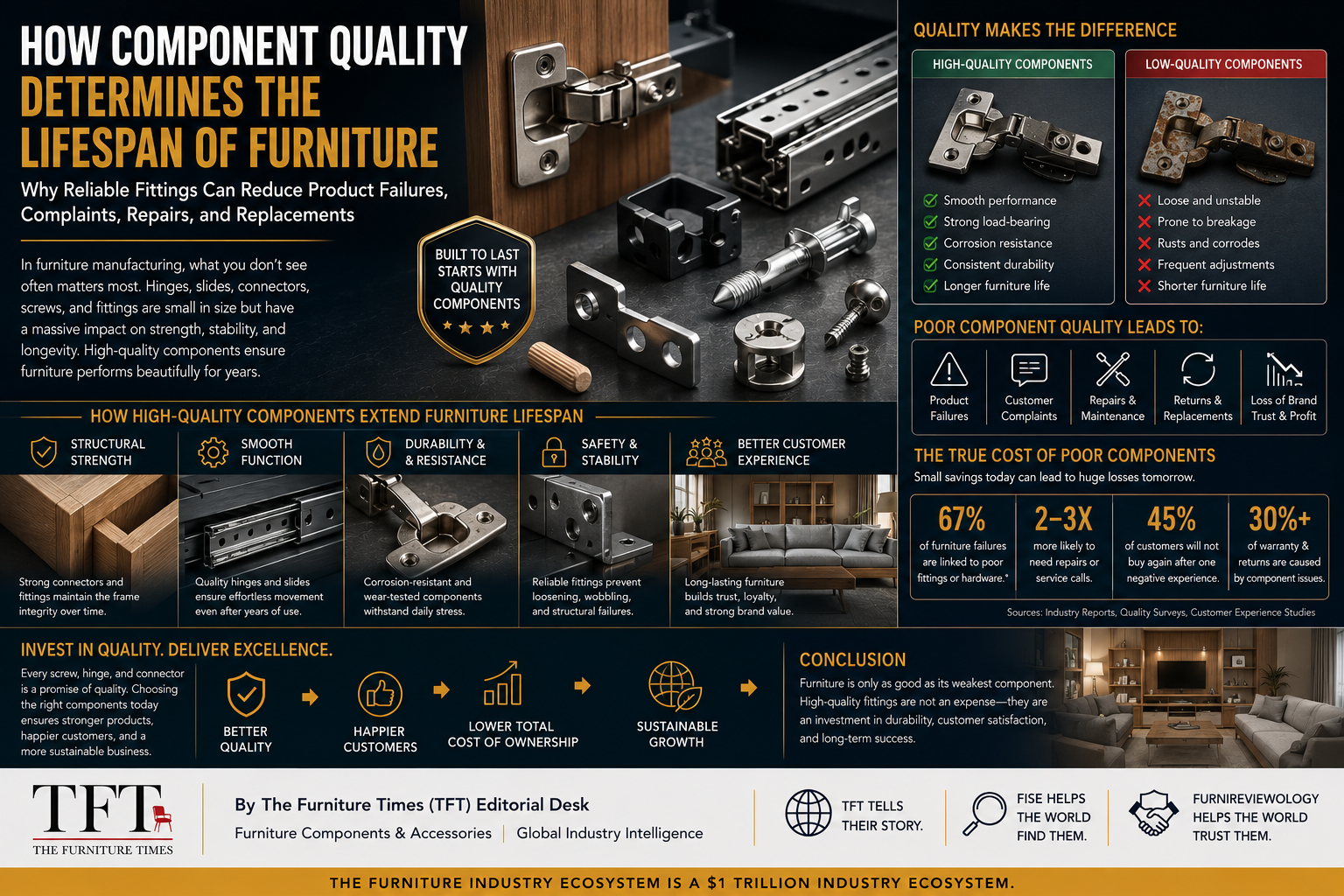 How Component Quality Determines the Lifespan of Furniture
