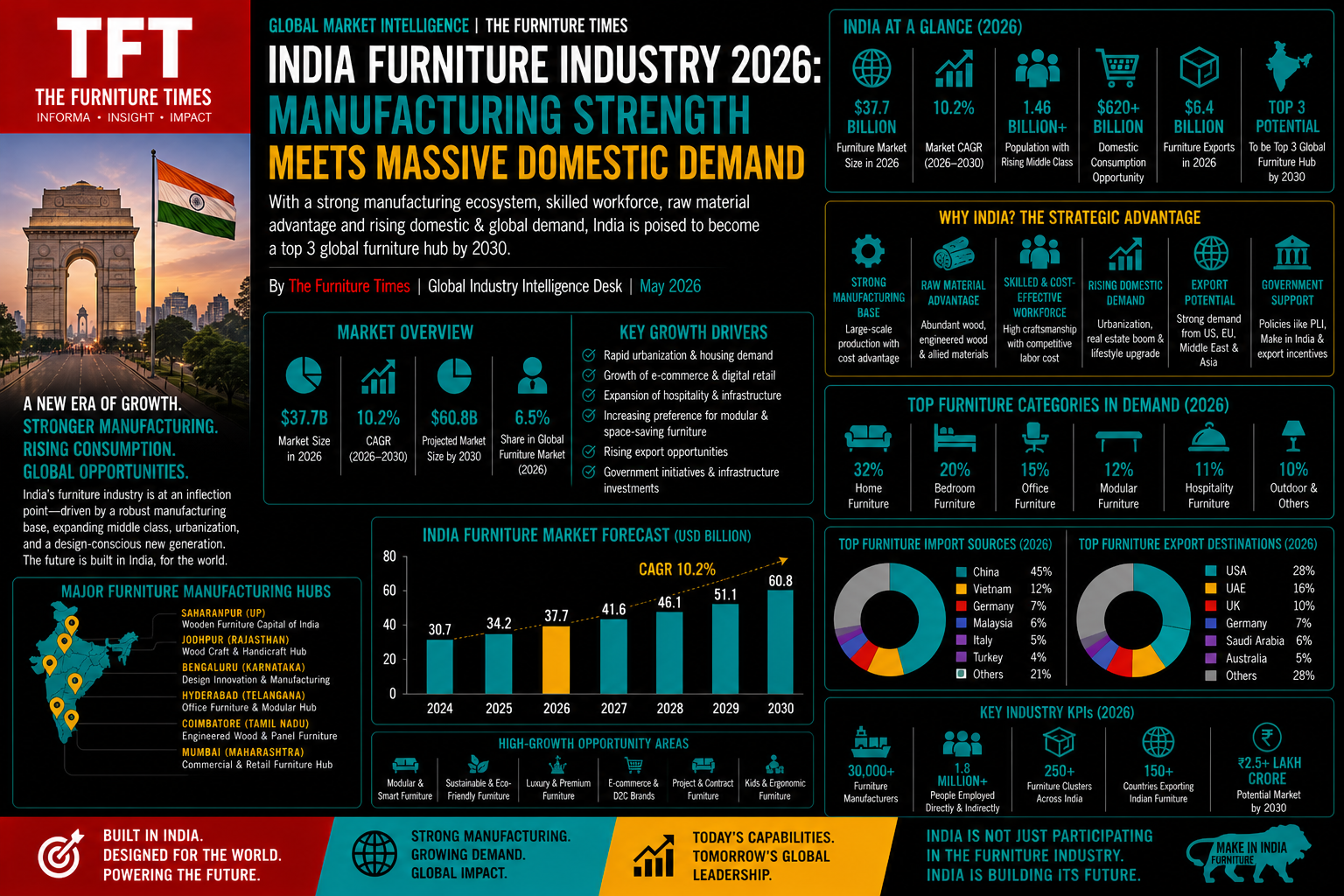 India Furniture Industry 2026: Manufacturing Strength Meets Massive Domestic Demand