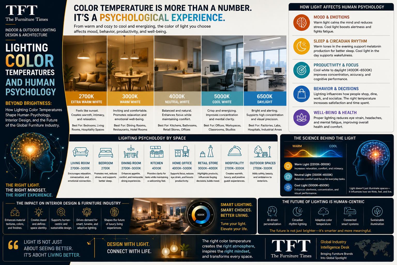 Lighting Color Temperatures and Human Psychology