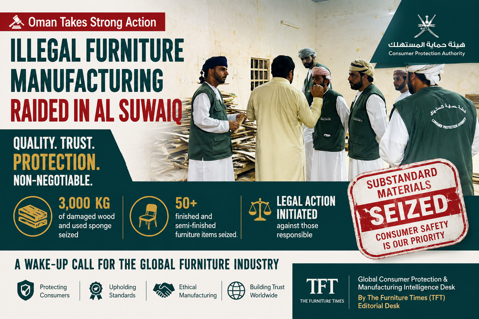 Oman Cracks Down on Illegal Furniture Manufacturing: A Wake-Up Call for the Global Furniture Industry