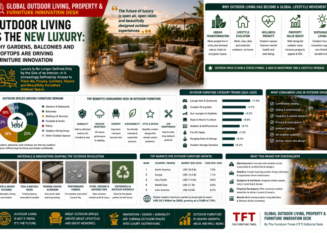 Outdoor Living Is the New Luxury: Why Gardens, Balconies and Rooftops Are Driving Furniture Innovation