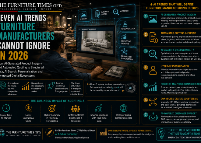 Seven AI Trends Furniture Manufacturers Cannot Ignore in 2026