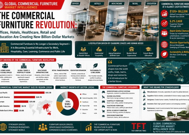 The Commercial Furniture Revolution: Offices, Hotels, Healthcare, Retail and Education Are Creating New Billion-Dollar Markets