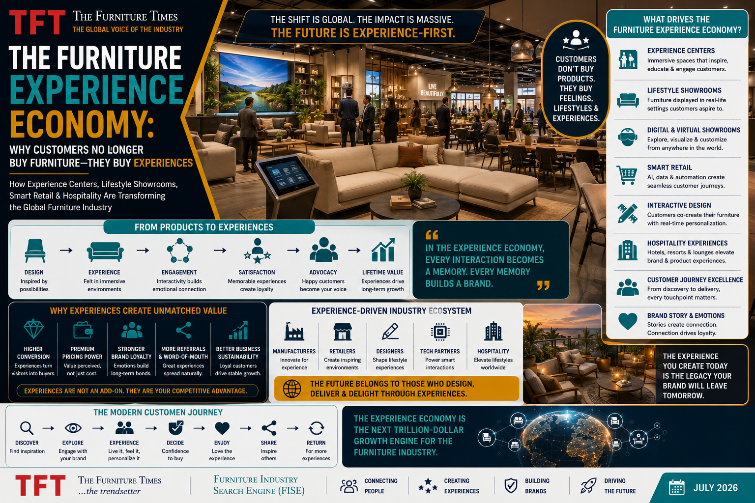 The Furniture Experience Economy: Why Customers No Longer Buy Furniture—They Buy Experiences