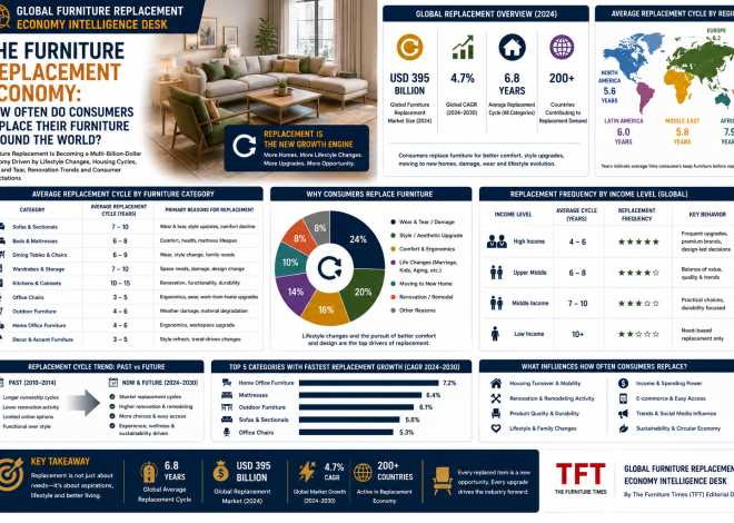The Furniture Replacement Economy: How Often Do Consumers Replace Their Furniture Around the World?