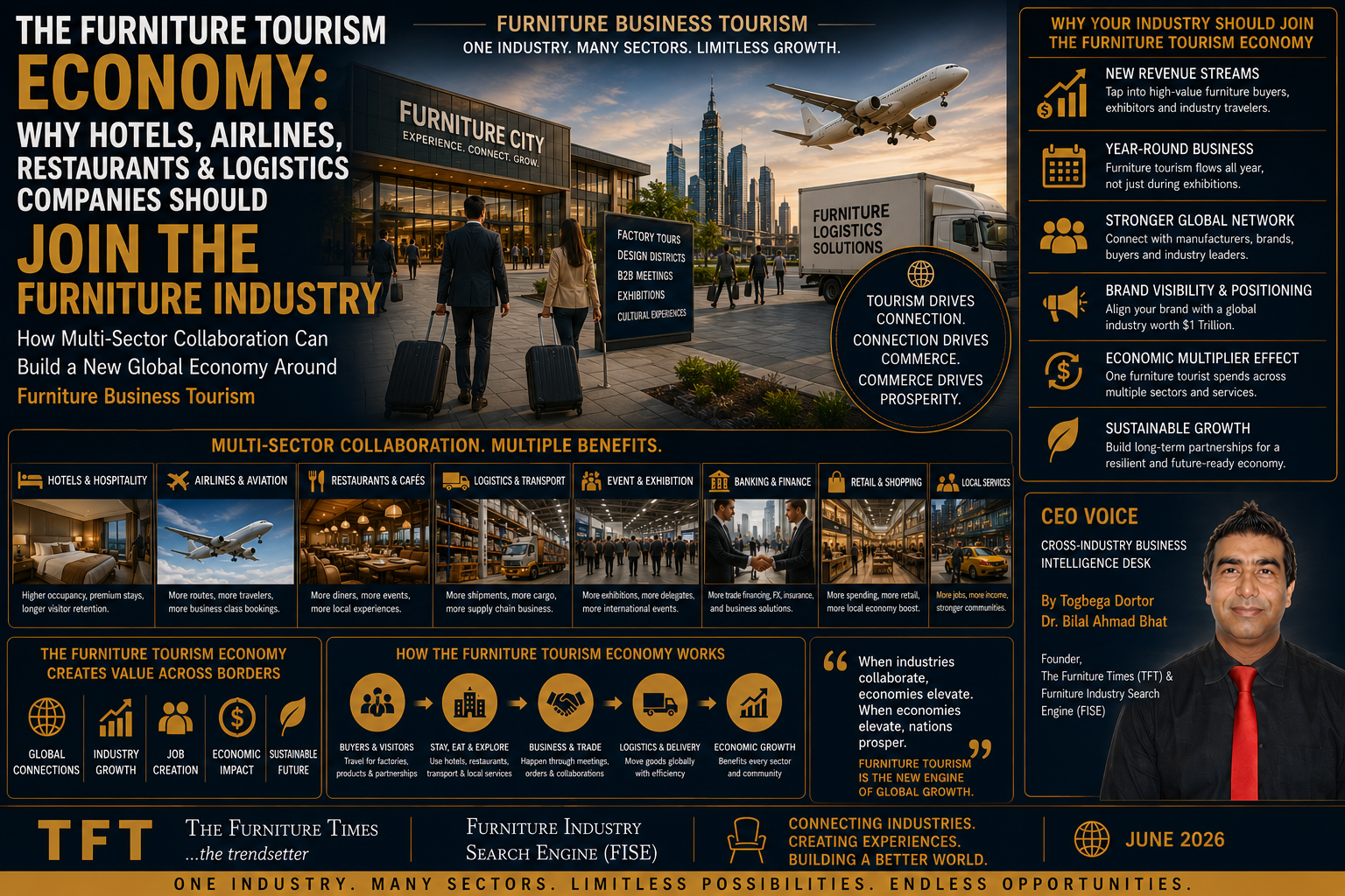 The Furniture Tourism Economy: Why Hotels, Airlines, Restaurants & Logistics Companies Should Join the Furniture Industry
