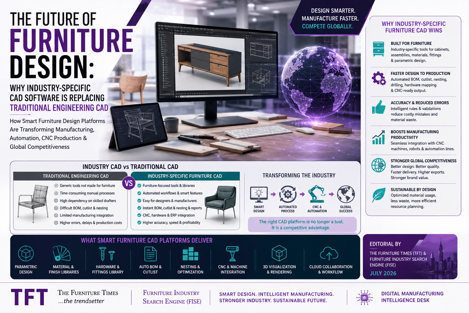 The Future of Furniture Design: Why Industry-Specific CAD Software Is Replacing Traditional Engineering CAD
