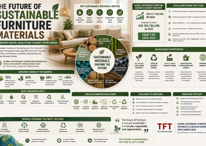 The Future of Sustainable Furniture Materials: Consumer Demand, Regulations and Market Opportunities