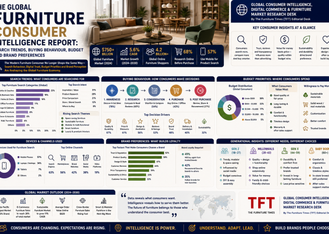 The Global Furniture Consumer Intelligence Report: Search Trends, Buying Behaviour, Budget and Brand Preferences