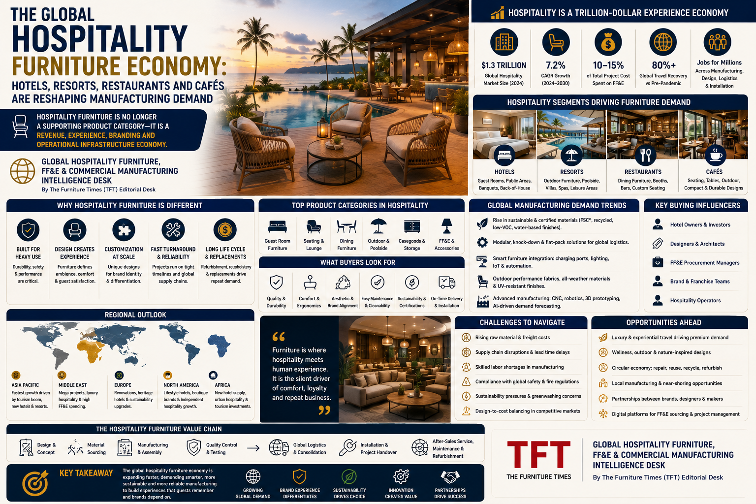 The Global Hospitality Furniture Economy: Hotels, Resorts, Restaurants and Cafés Are Reshaping Manufacturing Demand