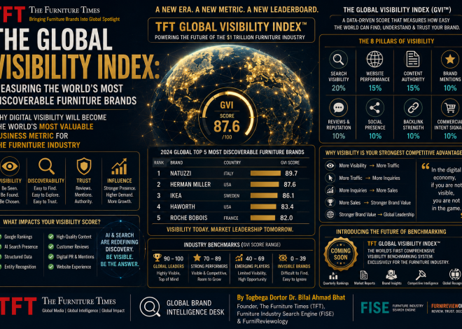 The Global Visibility Index: Measuring the World’s Most Discoverable Furniture Brands