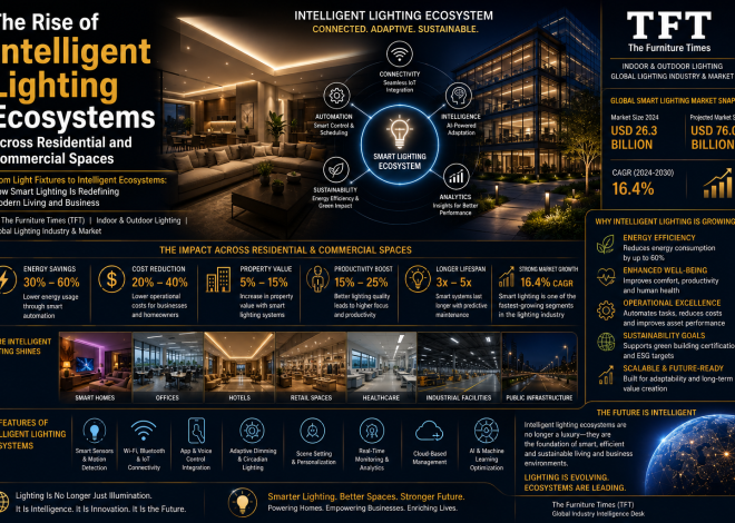 The Rise of Intelligent Lighting Ecosystems Across Residential and Commercial Spaces