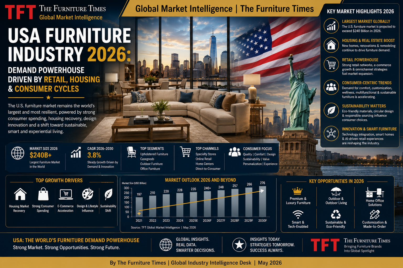 USA Furniture Industry 2026: Demand Powerhouse Driven by Retail, Housing & Consumer Cycles