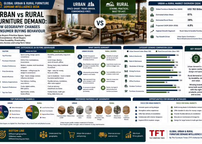 Urban vs Rural Furniture Demand: How Geography Changes Consumer Buying Behaviour