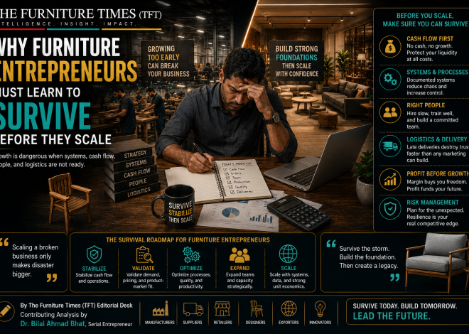 Why Furniture Entrepreneurs Must Learn to Survive Before They Scale