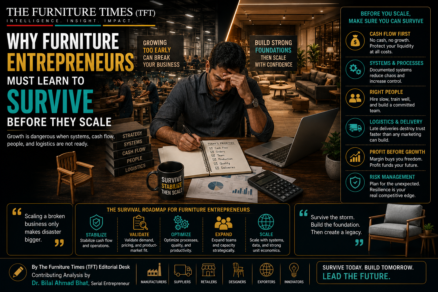 Why Furniture Entrepreneurs Must Learn to Survive Before They Scale