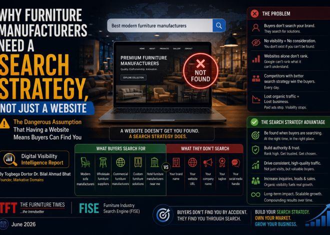 Why Furniture Manufacturers Need a Search Strategy, Not Just a Website