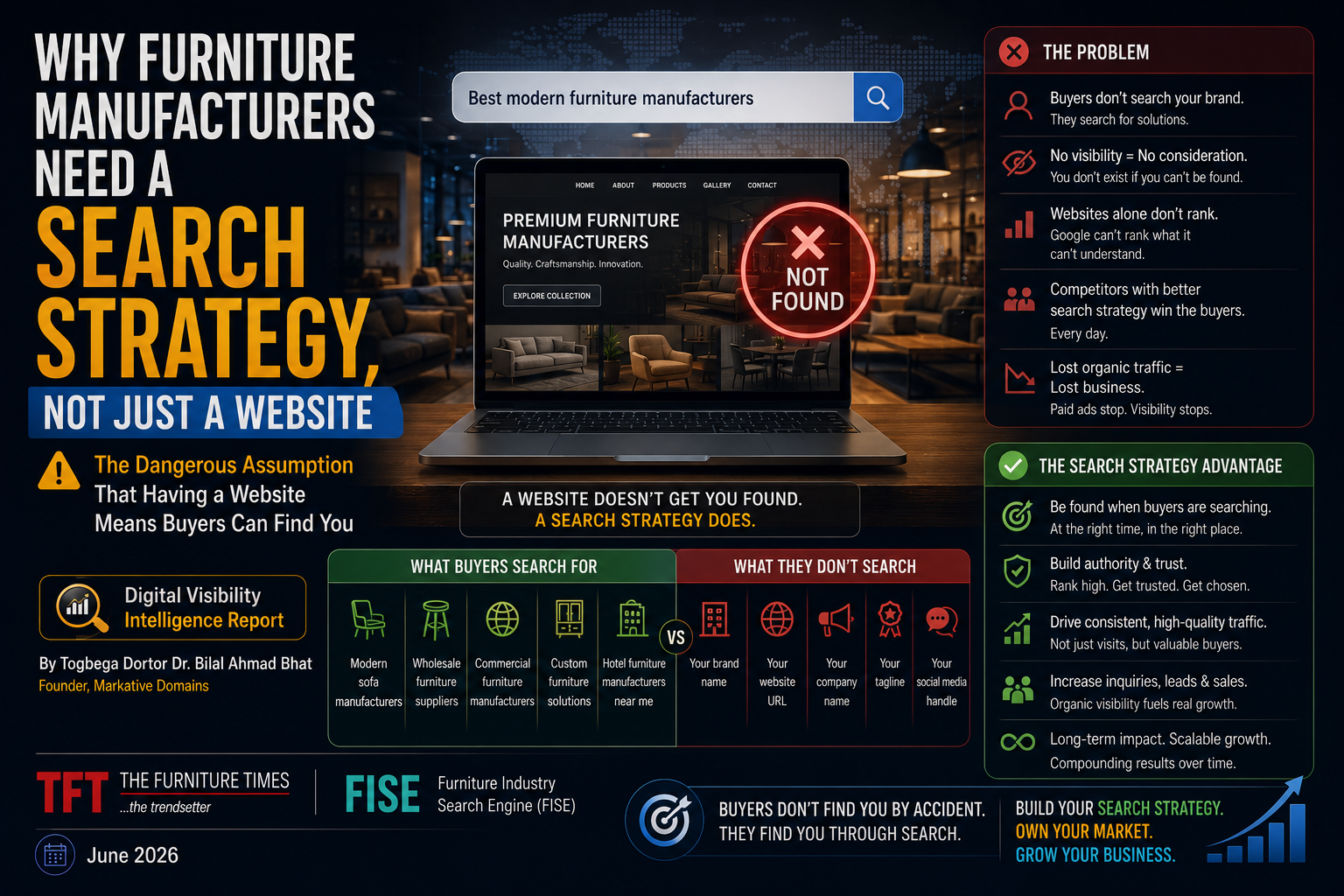 Why Furniture Manufacturers Need a Search Strategy, Not Just a Website
