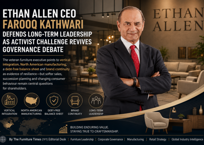 Ethan Allen CEO Farooq Kathwari Defends Long-Term Leadership as Activist Challenge Revives Governance Debate