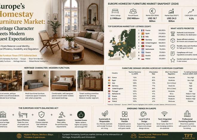Europe’s Homestay Furniture Market: Heritage Character Meets Modern Guest Expectations