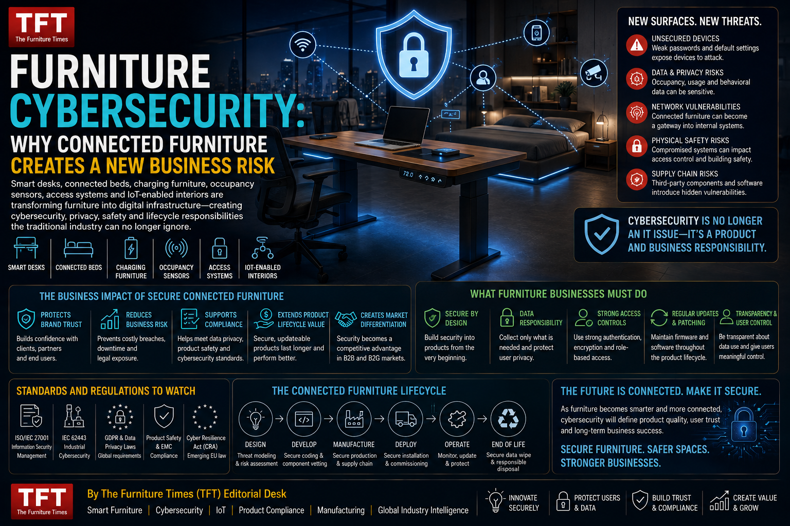 Furniture Cybersecurity: Why Connected Furniture Creates a New Business Risk