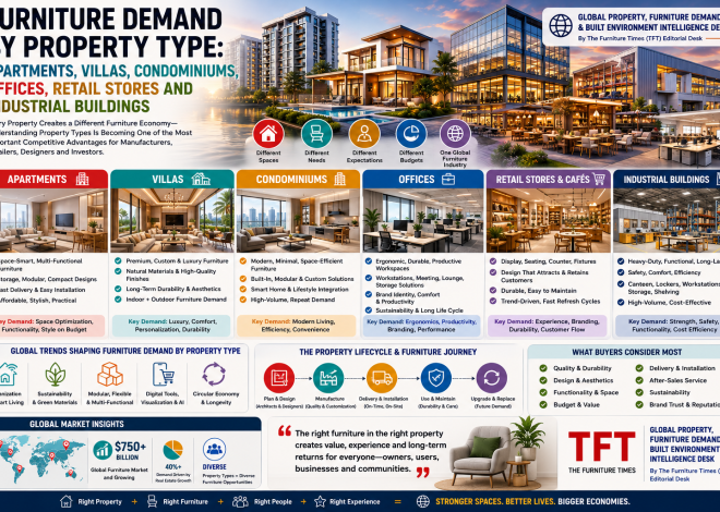 Furniture Demand by Property Type: Apartments, Villas, Condominiums, Offices, Retail Stores and Industrial Buildings