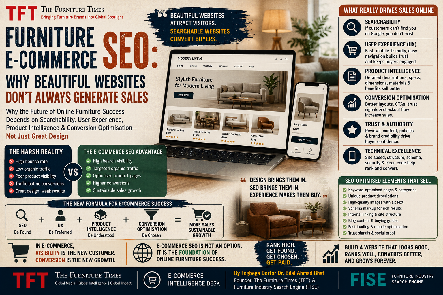 Furniture E-Commerce SEO: Why Beautiful Websites Don’t Always Generate Sales