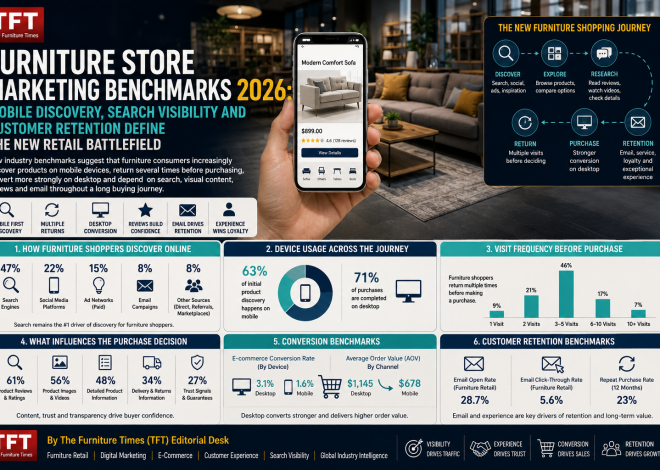 Furniture Store Marketing Benchmarks 2026