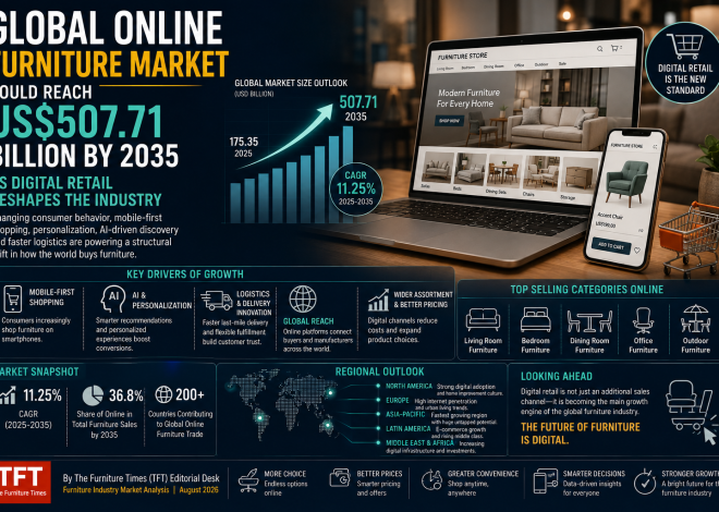Global Online Furniture Market Could Reach US$507.71 Billion by 2035 as Digital Retail Reshapes the Industry
