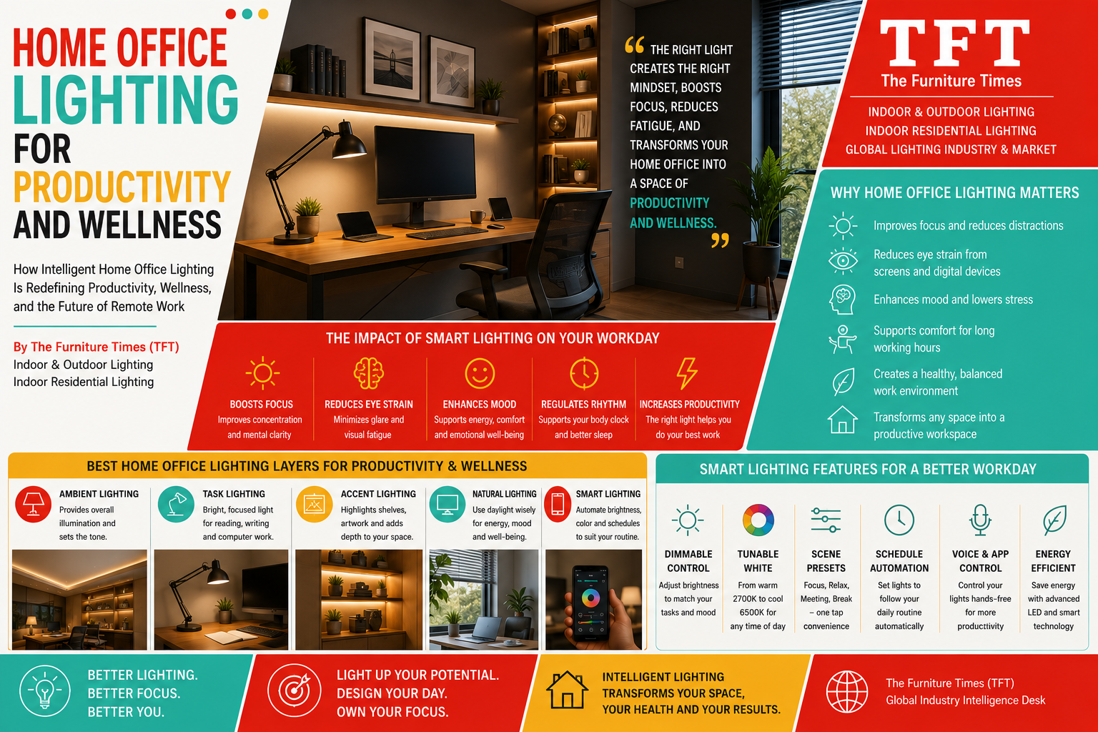 Home Office Lighting for Productivity and Wellness