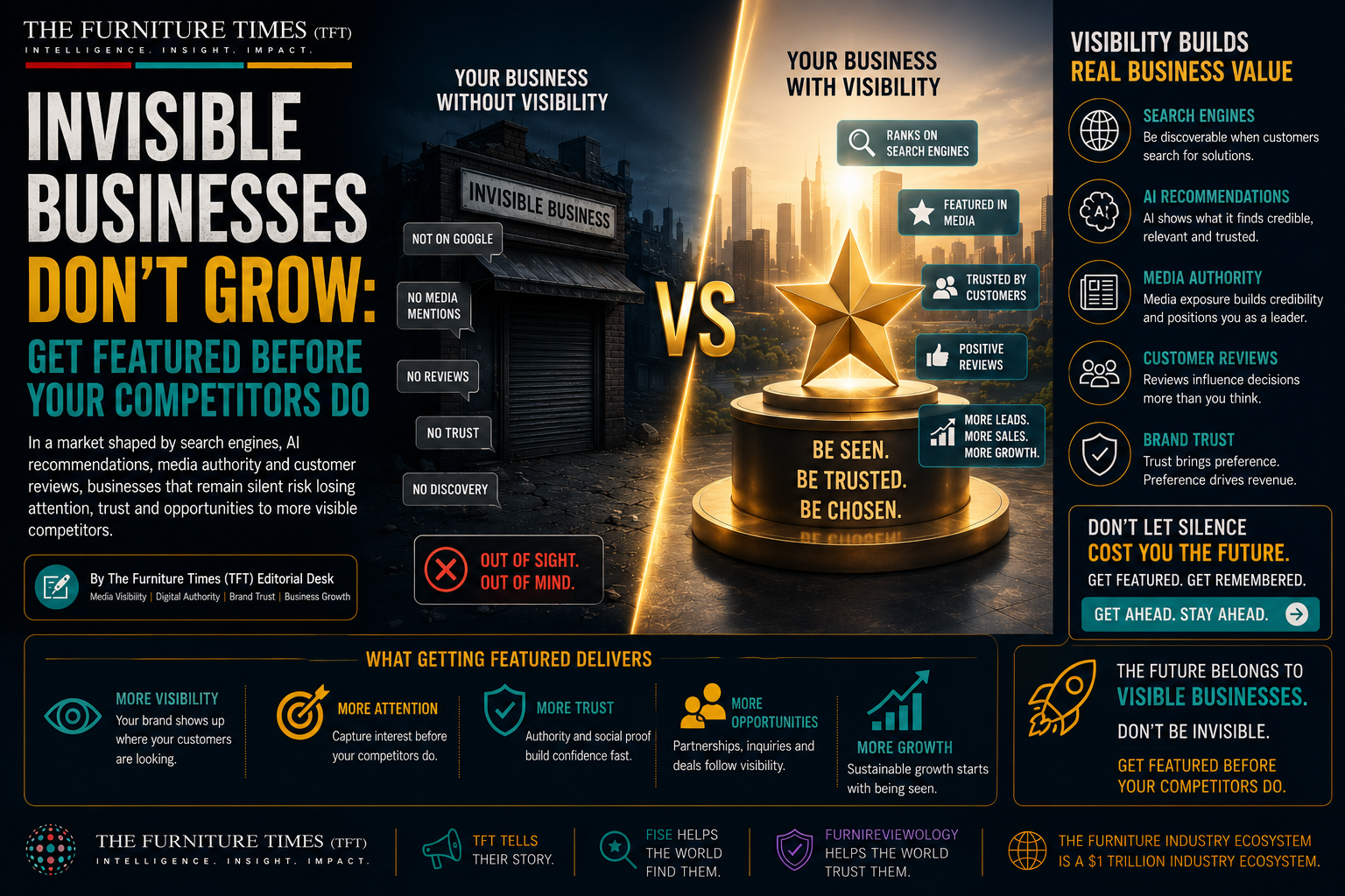 Invisible Businesses Don’t Grow: Get Featured Before Your Competitors Do