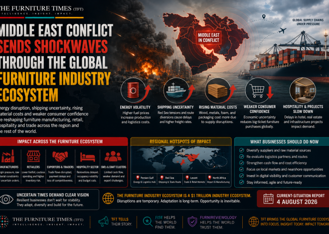 Middle East Conflict Sends Shockwaves Through the Global Furniture Industry Ecosystem