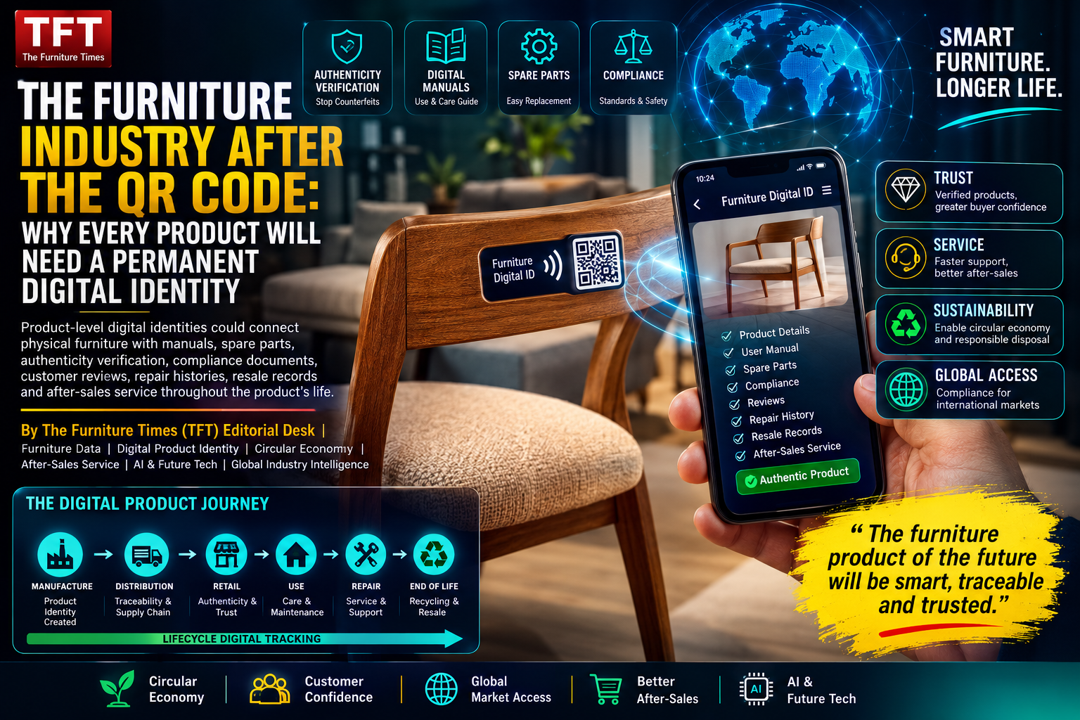 The Furniture Industry After the QR Code: Why Every Product Will Need a Permanent Digital Identity