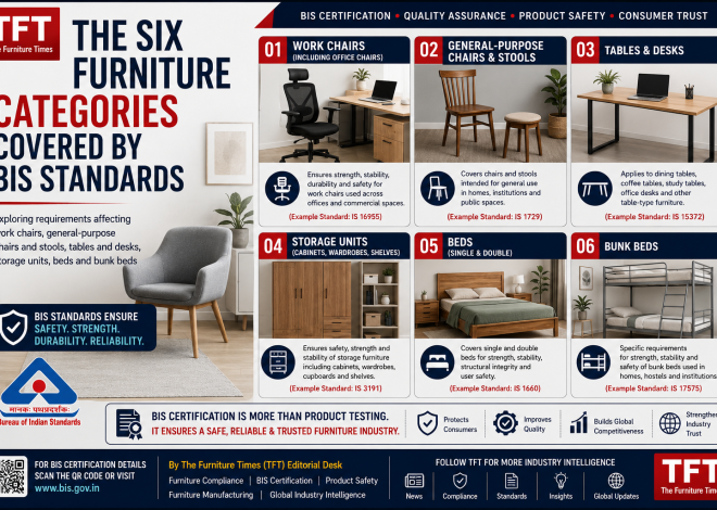 The Six Furniture Categories Covered by BIS Standards