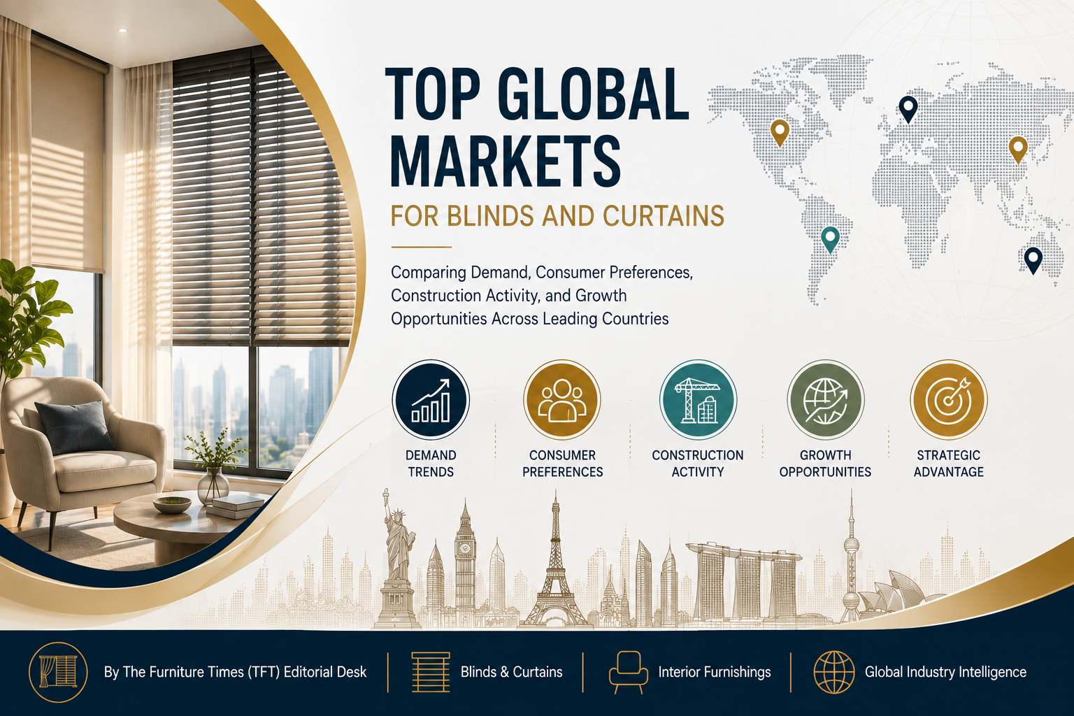 Top Global Markets for Blinds and Curtains