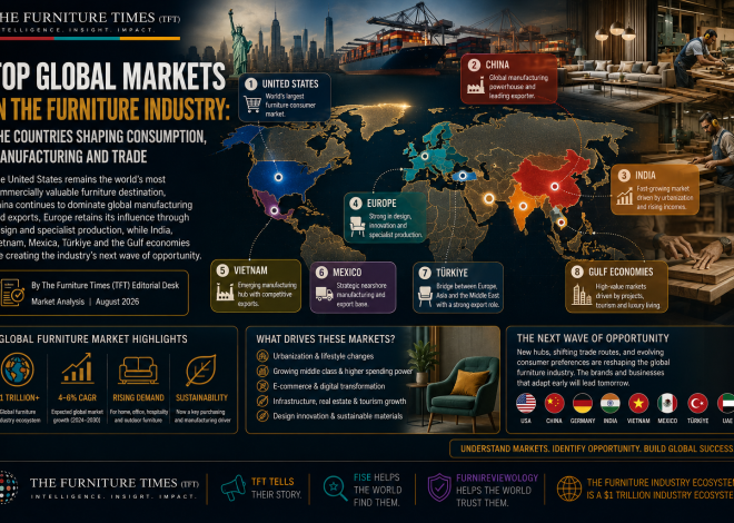 Top Global Markets in the Furniture Industry: The Countries Shaping Consumption, Manufacturing and Trade