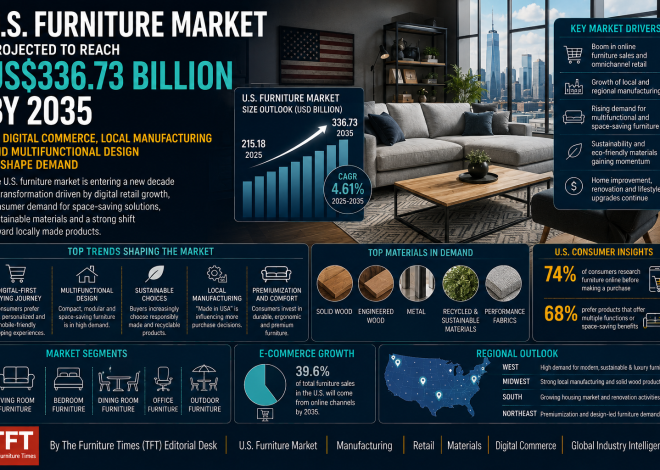 U.S. Furniture Market Projected to Reach US$336.73 Billion by 2035